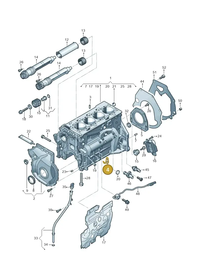06Q103154A — SEAT Formentor TSI CUPRA (2020-) diagram 596103018, position 4