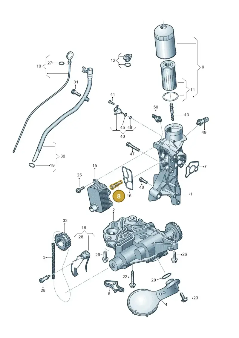 06Q103208 — SEAT Formentor TSI CUPRA (2020-) diagram 596115022, position 8