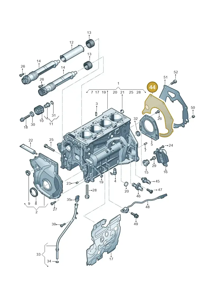 06Q103551 — SEAT Formentor TSI CUPRA (2020-) diagram 596103018, position 44