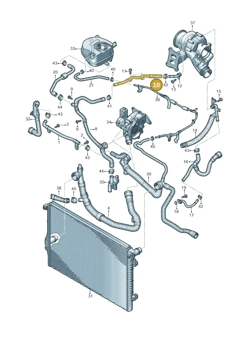 06Q121085E — SEAT Ateca Style (2016-) diagram 884121440, position 10
