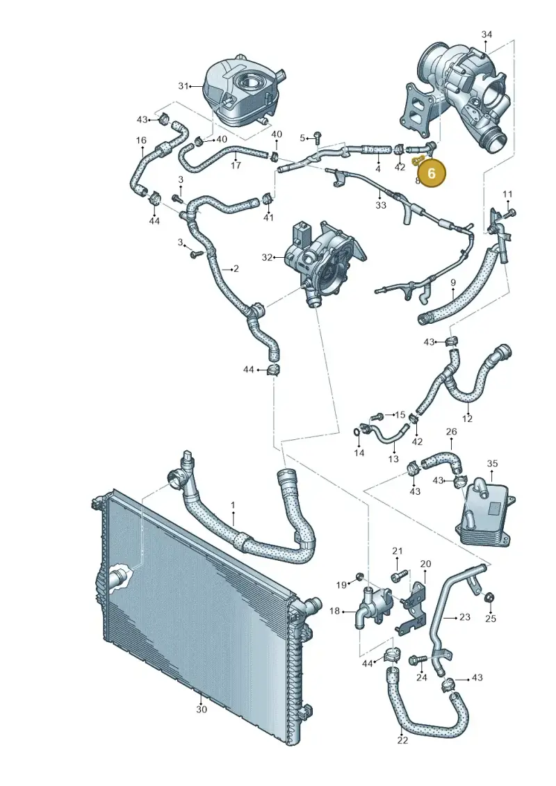 06Q121492 — SEAT Tarraco FR (2018-2024) diagram 850121122, position 6