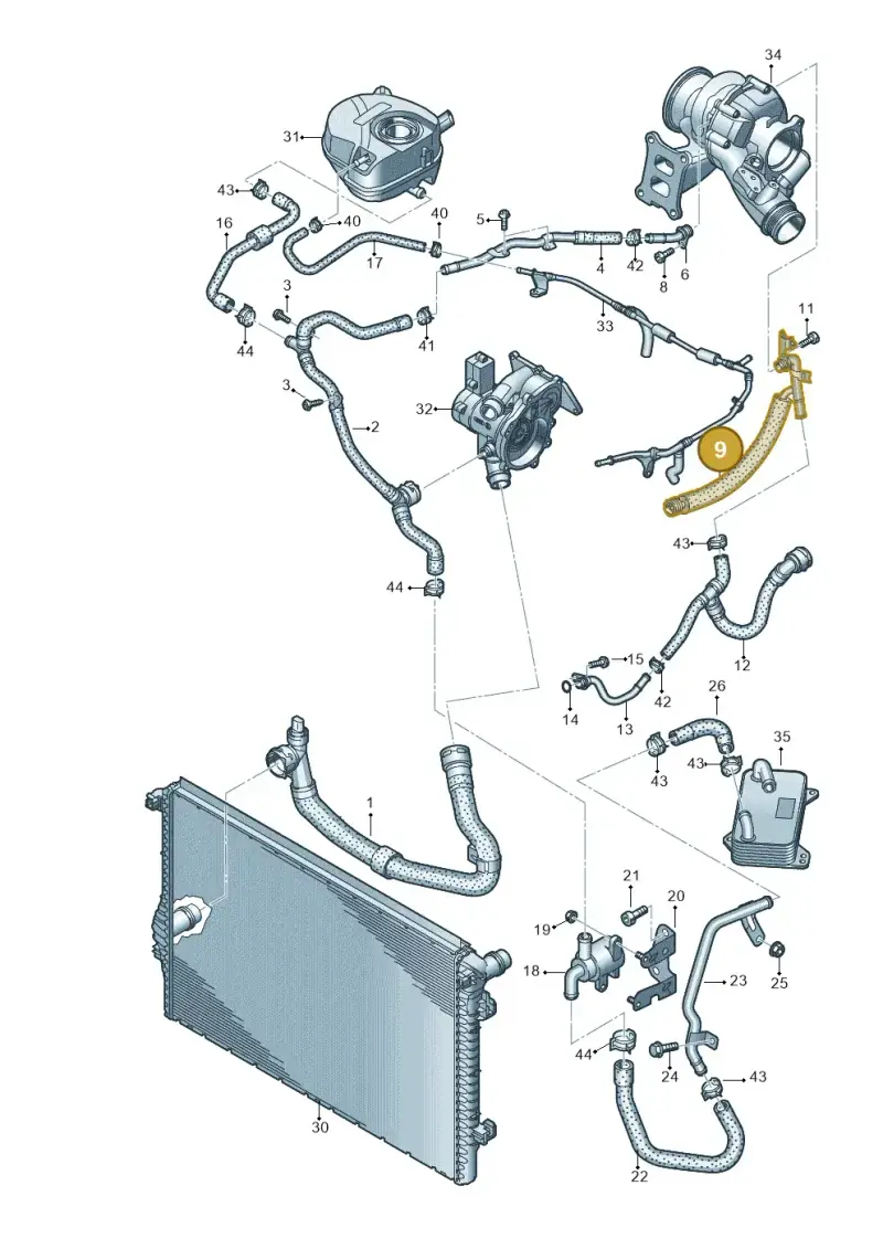 06Q121497F — SEAT Tarraco FR (2018-2024) diagram 850121122, position 9