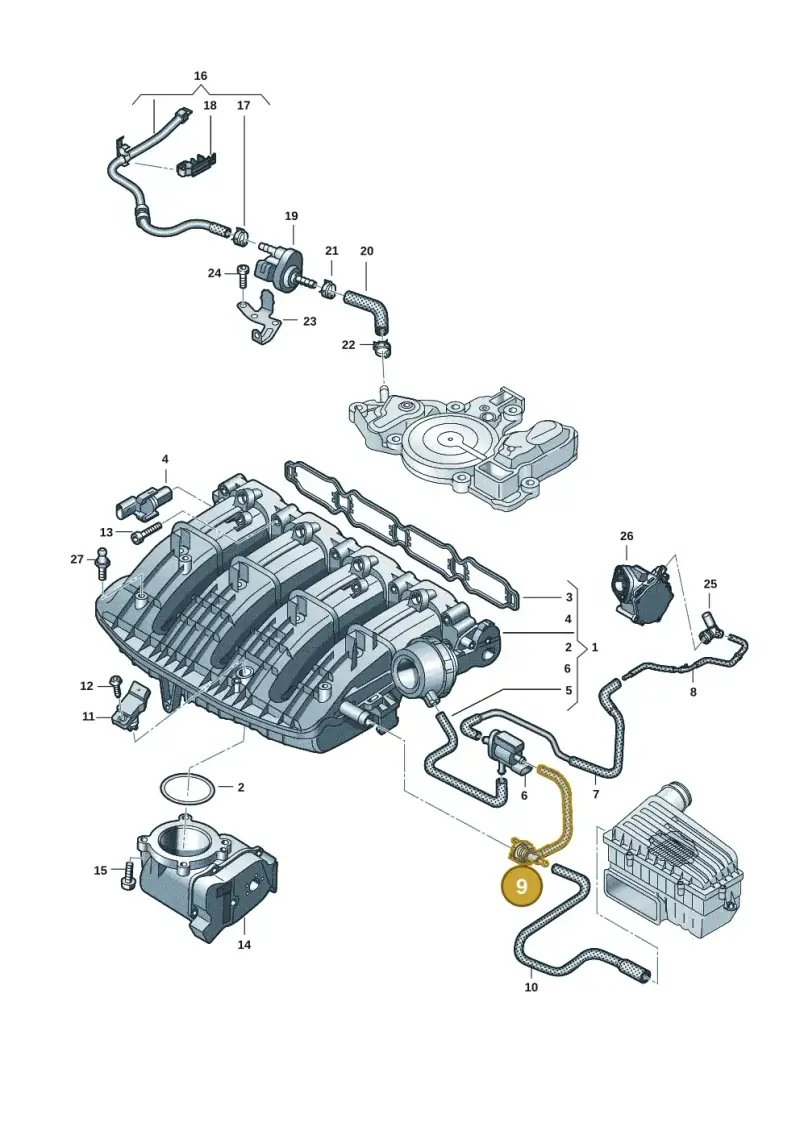 06Q133583 — SEAT Formentor TSI CUPRA (2020-) diagram 596133582, position 9