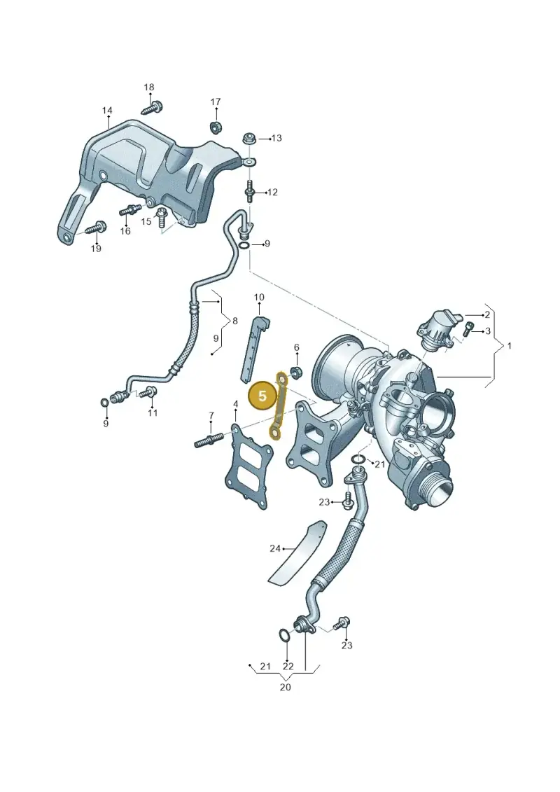 06Q145039B — SEAT Leon style (2019-) diagram 884145250, position 5