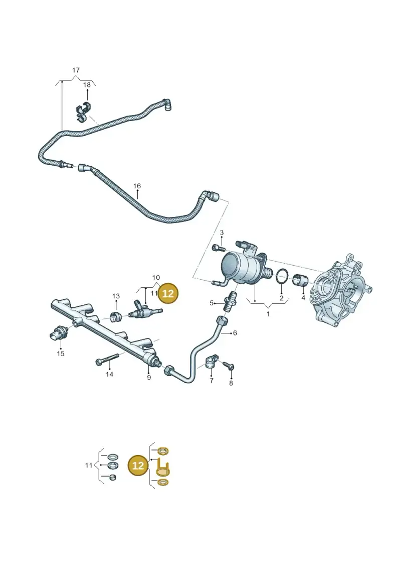 06Q906907A — SEAT Formentor TSI CUPRA (2020-) diagram 813133190, position 12