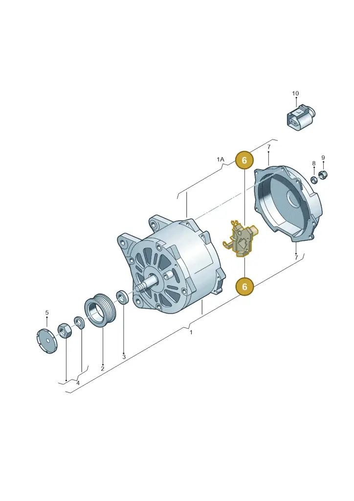 070903803E — SEAT Toledo Reference (2012-2015) diagram 631903000, position 6