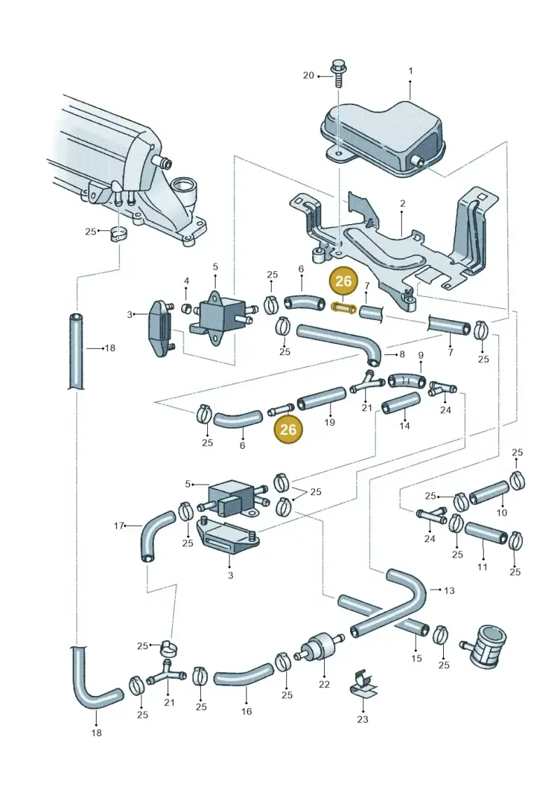 073133382 — SEAT IBIZA (2001-2005) diagram 238133310, position 26