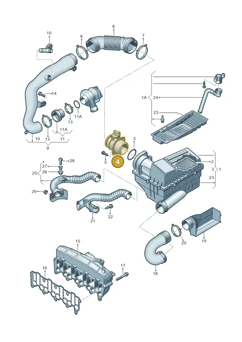 074906461B — SEAT Altea XL Reference (2010-2013) diagram 420129500, position 4