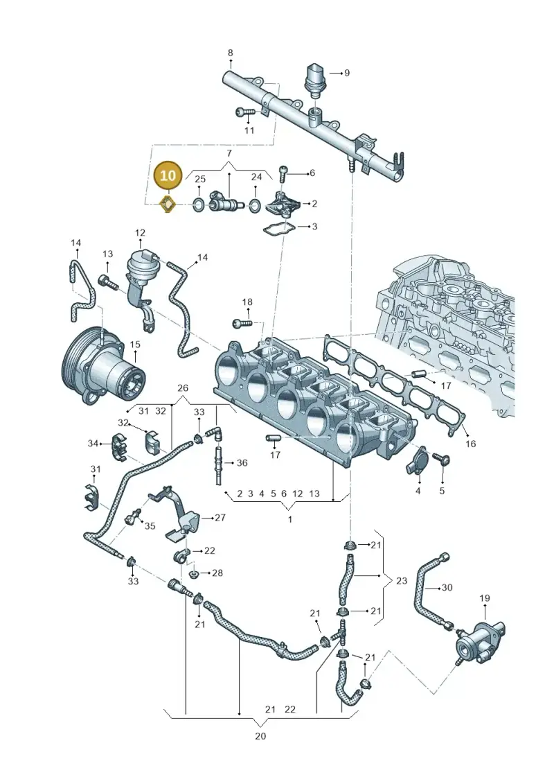 077906037A — SEAT Formentor TSI CUPRA (2020-) diagram 898133340, position 10
