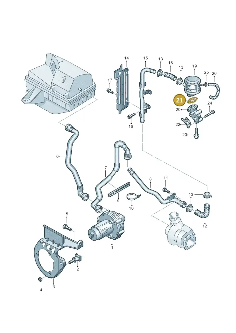 078131120K — SEAT Exeo ST Reference (2008-2011) diagram 249131100, position 21