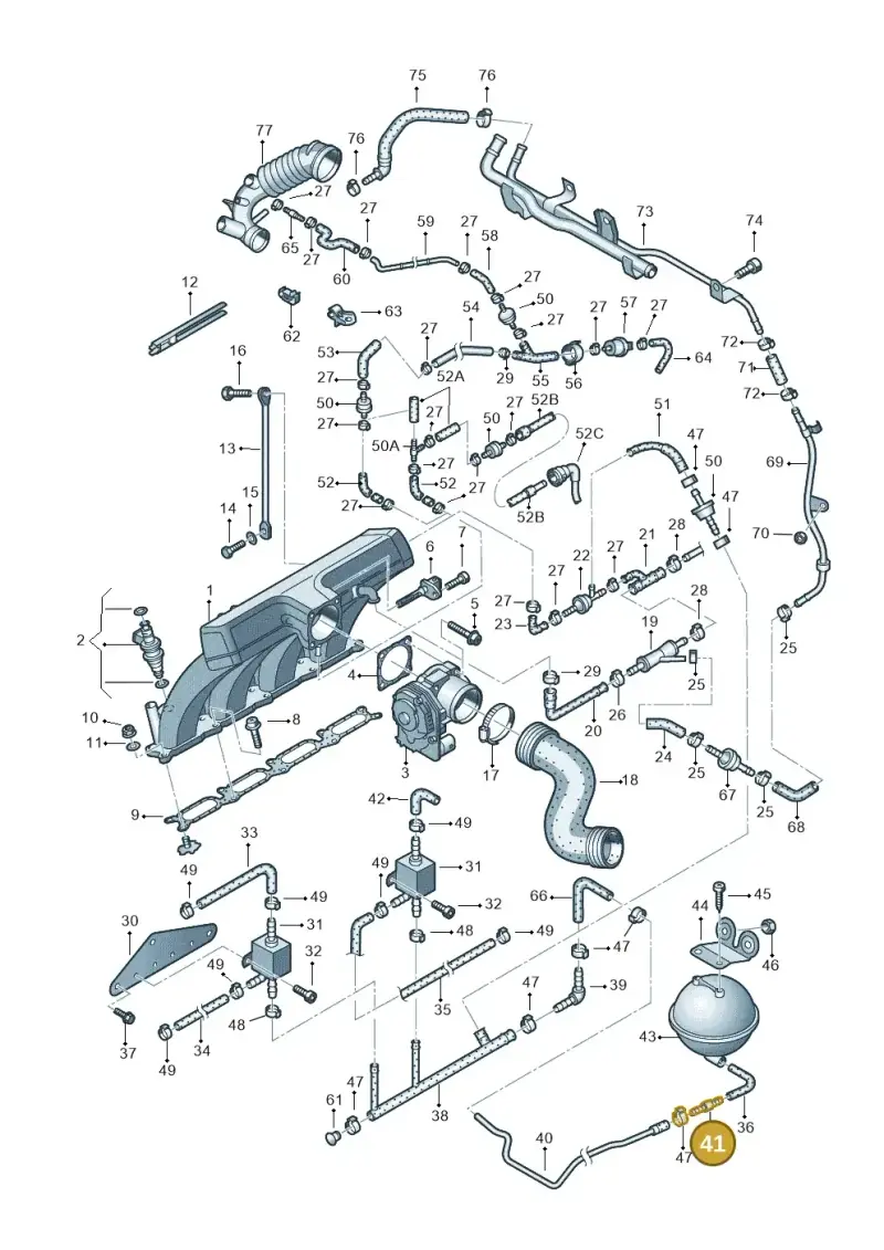 078133382J — SEAT Exeo ST Reference (2008-2011) diagram 404133250, position 41