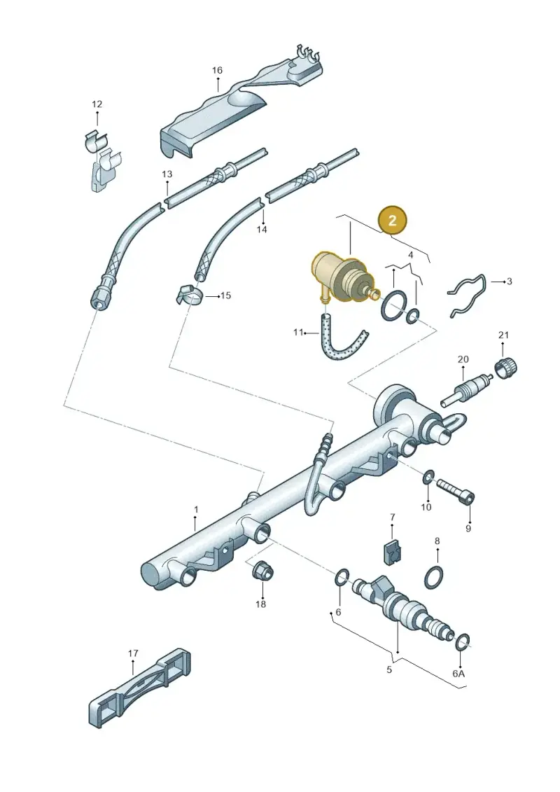 078133534C — SEAT Exeo ST Reference (2008-2011) diagram 156133300, position 2