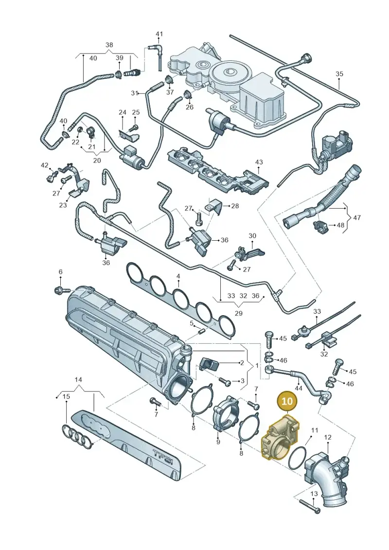 07K133062H — SEAT Formentor TSI CUPRA (2020-) diagram 596133632, position 10