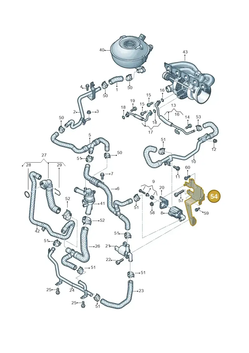 07K133239G — SEAT Formentor TSI CUPRA (2020-) diagram 898121310, position 54