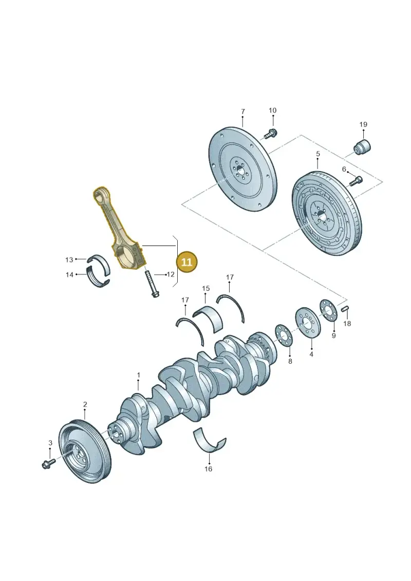 07K198401E — SEAT Formentor TSI CUPRA (2020-) diagram 676105100, position 11