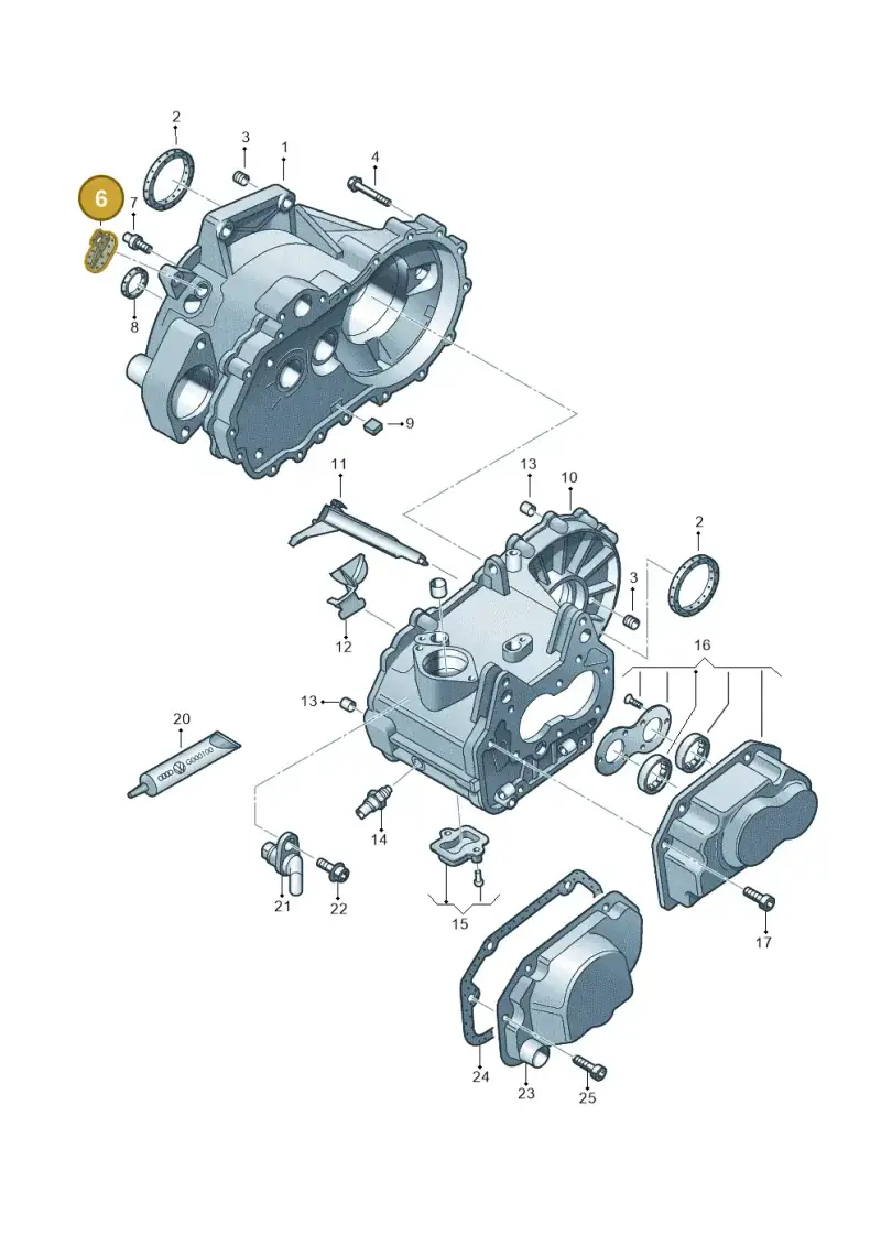 085301115A — SEAT Altea XL Reference (2010-2013) diagram 409301370, position 6