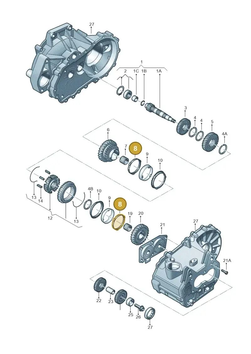 085311277 — SEAT Altea XL Reference (2013-2013) diagram 231311360, position 8