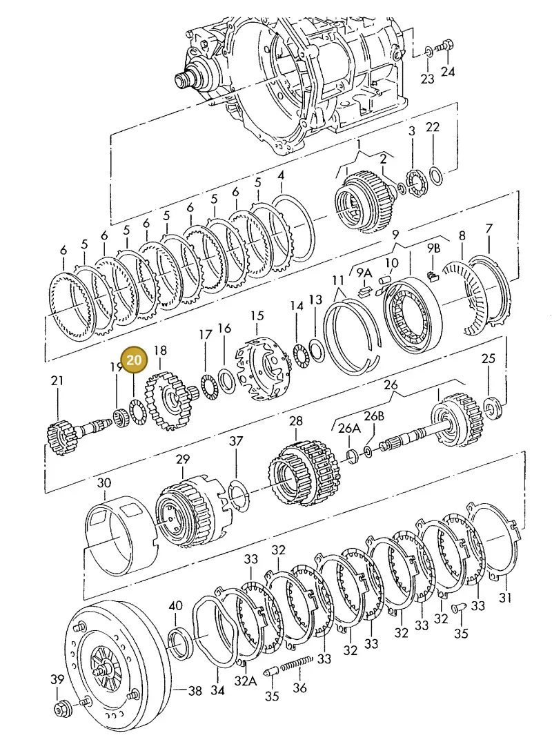 095323909 — SEAT ALHAMBRA (1996-2000) diagram 162323500, position 20