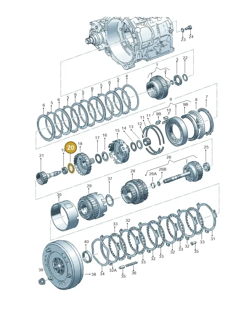 095323909 — SEAT ALHAMBRA/4MOTION (2005-) diagram 245323570, position 20