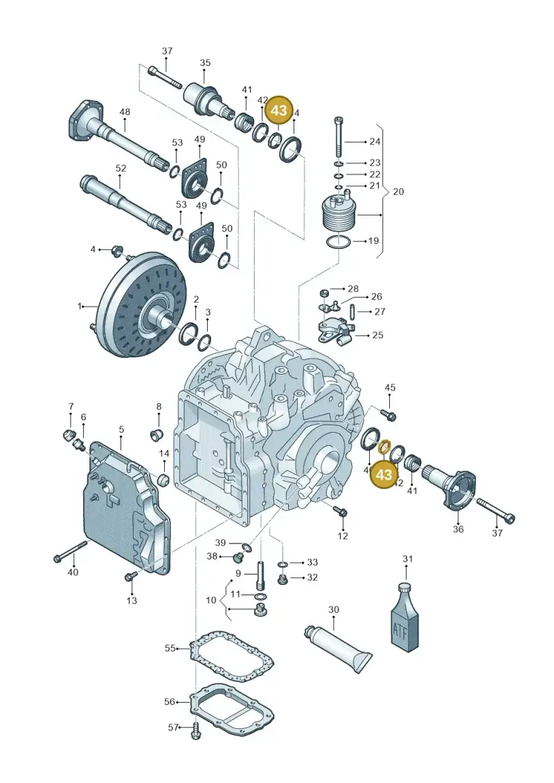 09A409374 — SEAT Alhambra (2006-2010) diagram 406321650, position 43