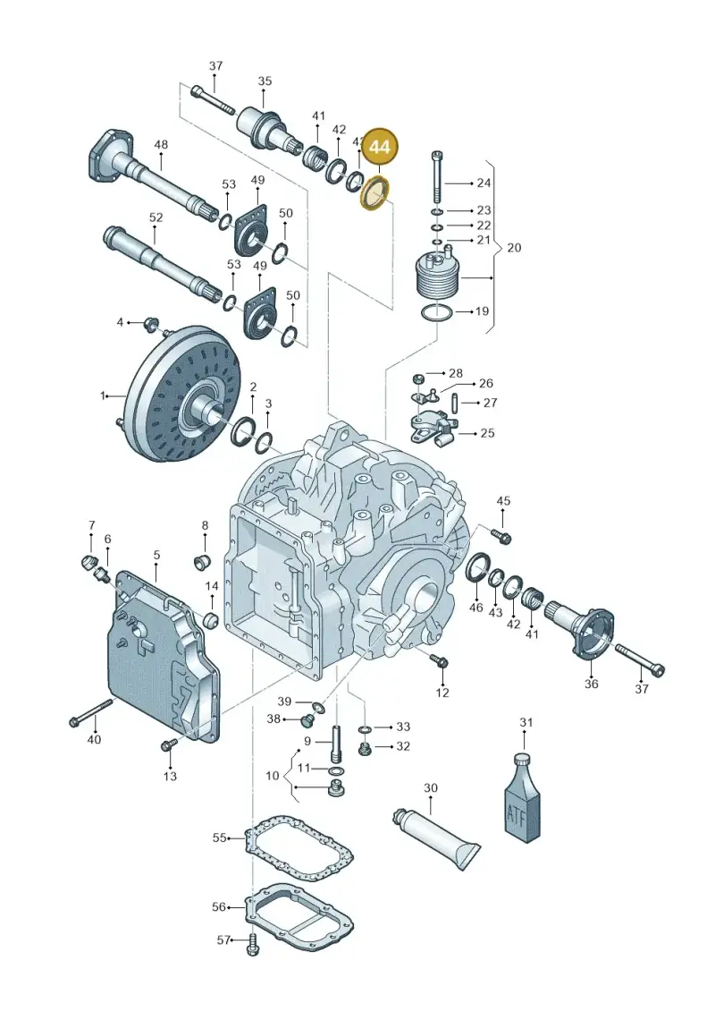 09A409399 — SEAT Alhambra (2006-2010) diagram 406321650, position 44