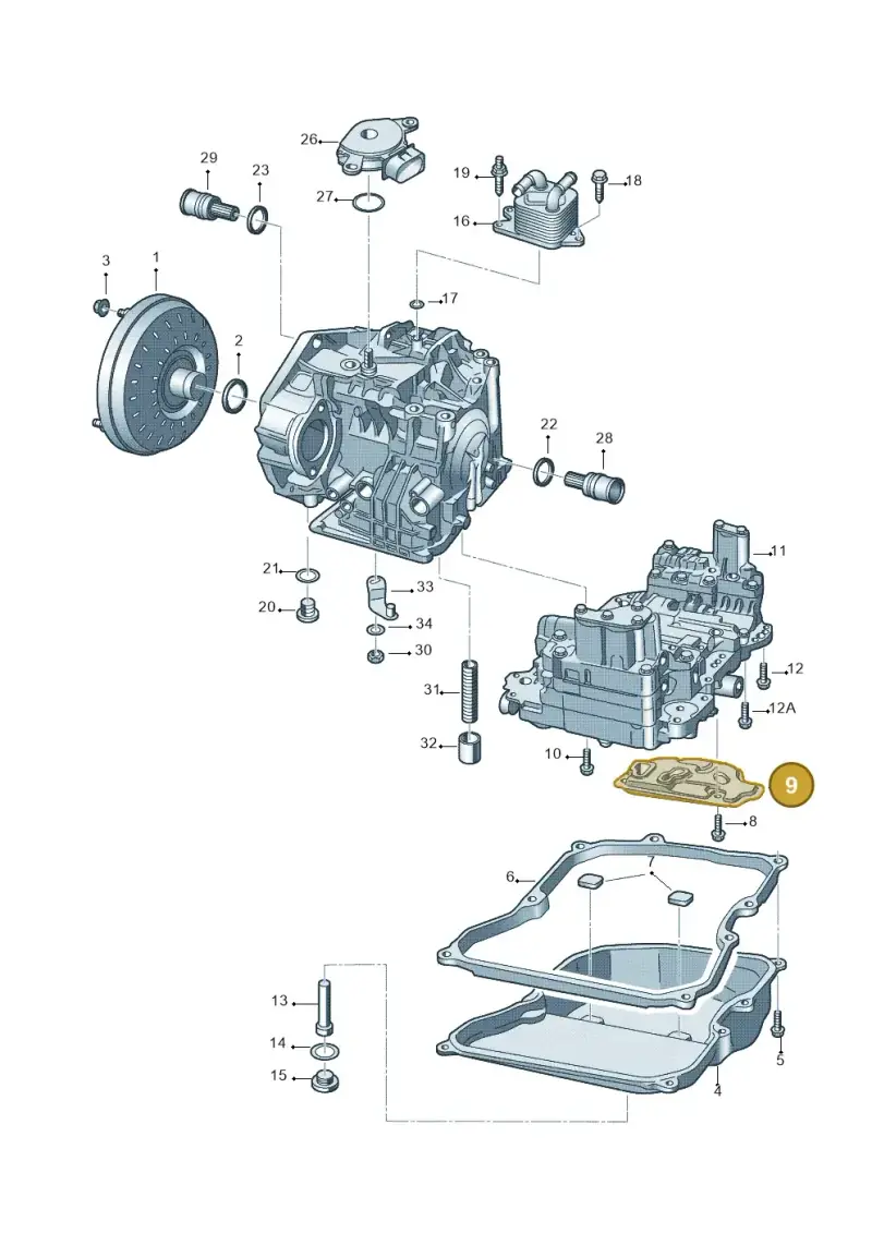 09G325429 — SEAT Toledo Reference (2012-2015) diagram 461321650, position 9