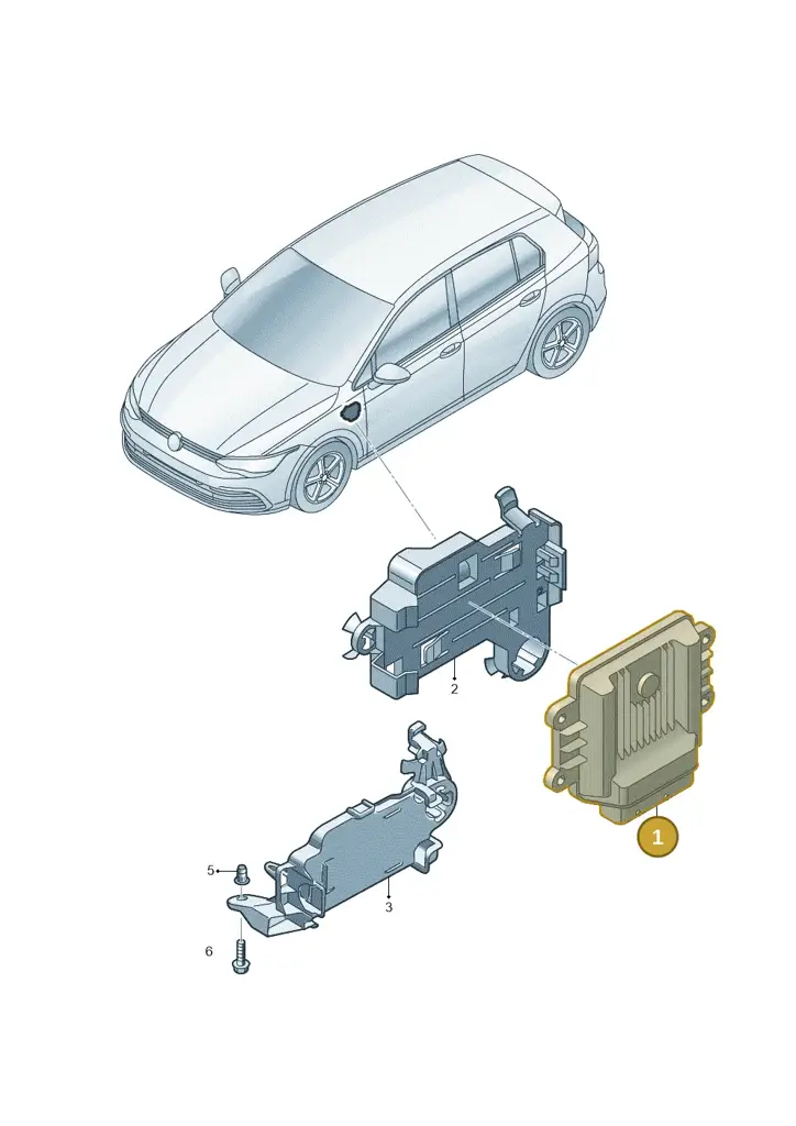 09S927158AQ — SEAT Leon style (2019-) diagram 5h0927045, position 1