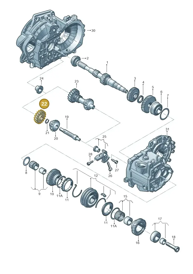 0A4311509 — SEAT Ibiza FR (2017-) diagram 746311310, position 22
