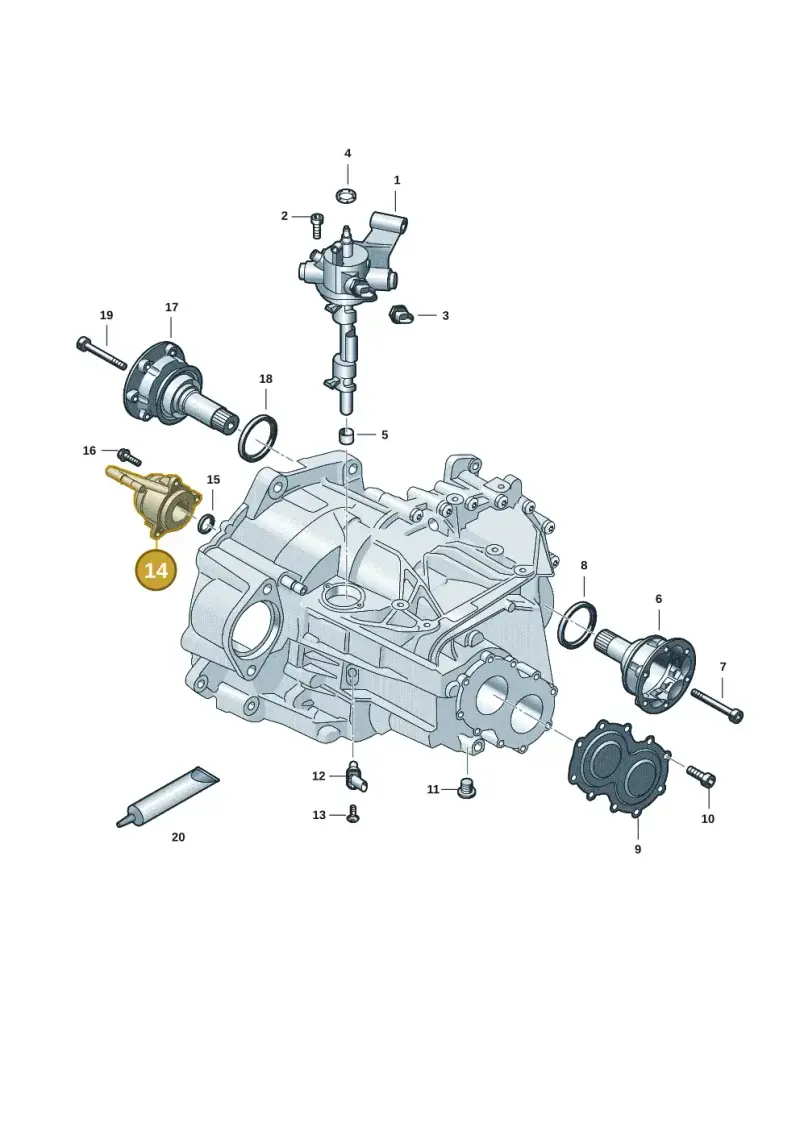 0A5141671S — SEAT Formentor TSI CUPRA (2020-) diagram 5h0301150, position 14