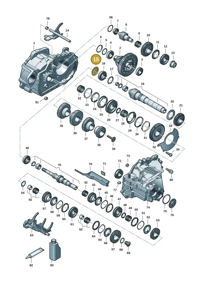 0A5301309 — SEAT Formentor TSI CUPRA (2020-) diagram 5h0311150, position 15