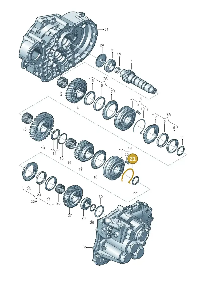 0A5311311 — SEAT Leon Stylance (2010-2012) diagram 649311430, position 21