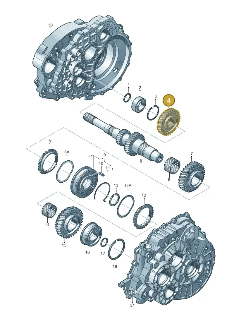 0A5311351A — SEAT Alhambra Stylance (2010-2013) diagram 731311250, position 4