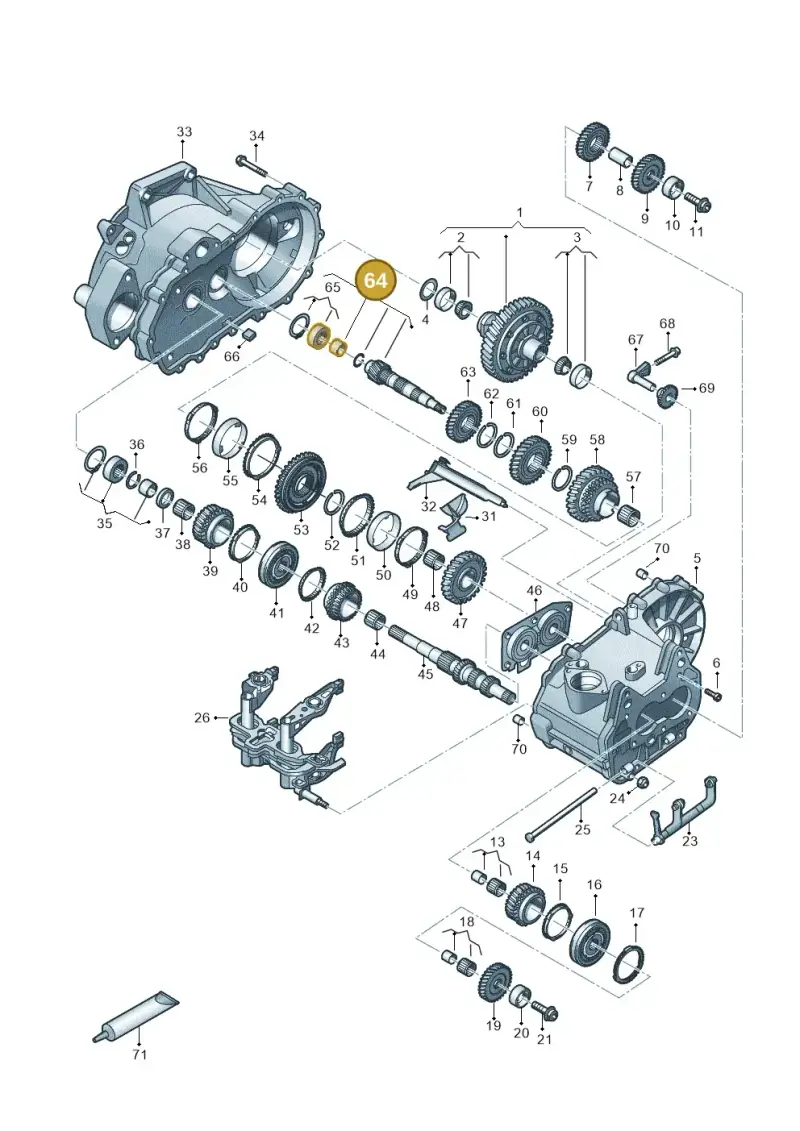 0AJ311198 — SEAT Arona FR (2017-) diagram 827310030, position 64