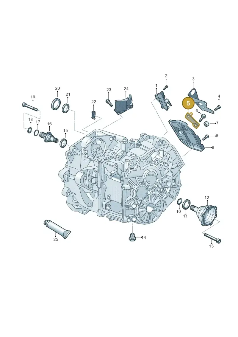 0AM321171F — SEAT Leon style (2019-) diagram 827345110, position 5