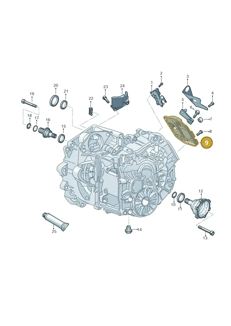 0AM321490B — SEAT Leon style (2019-) diagram 827345110, position 9