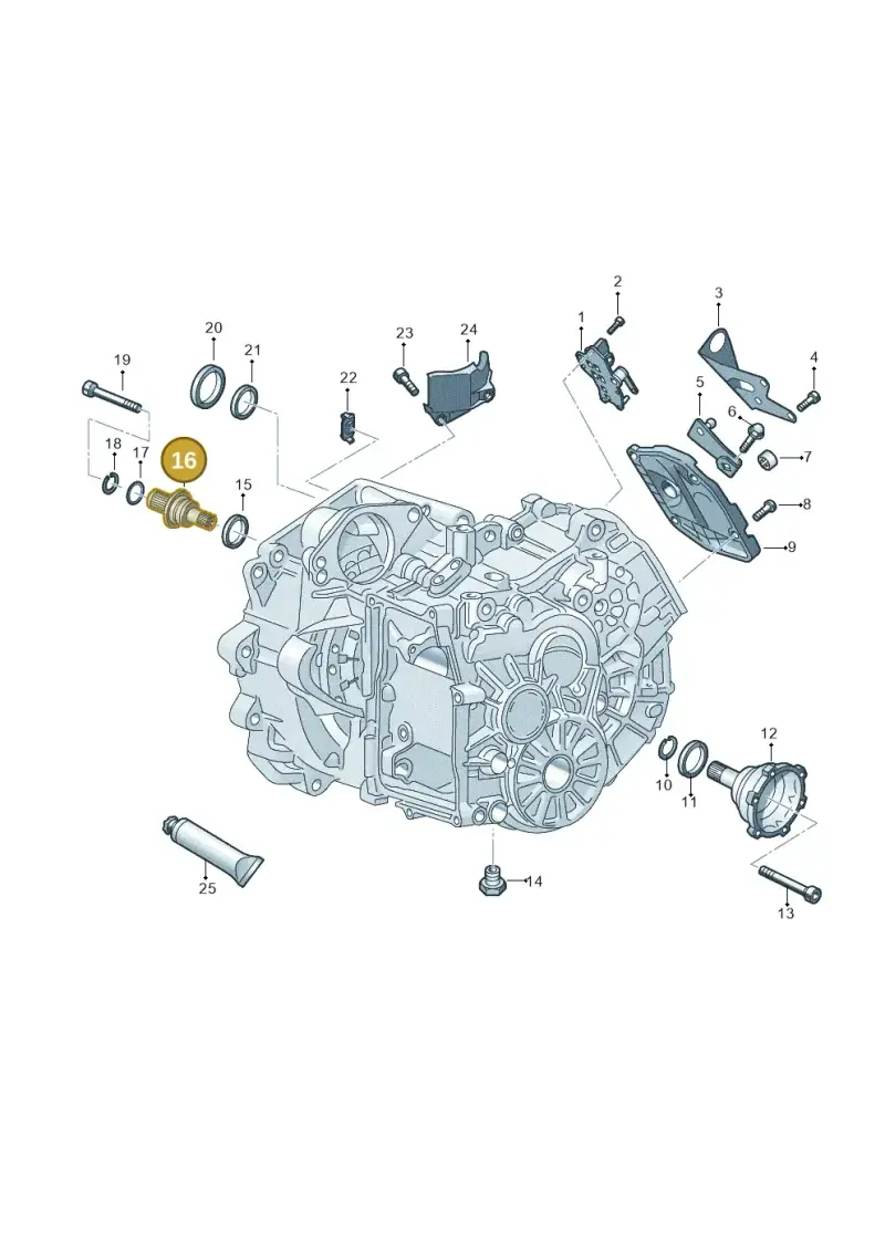 0AM409345C — SEAT Leon style (2019-) diagram 827345110, position 16