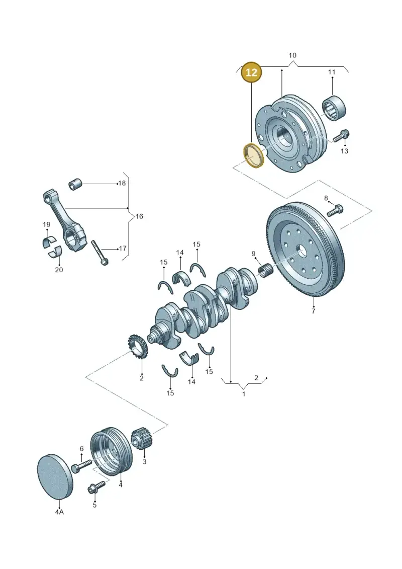 0B1105245 — SEAT Exeo ST Reference (2008-2011) diagram 636105500, position 12