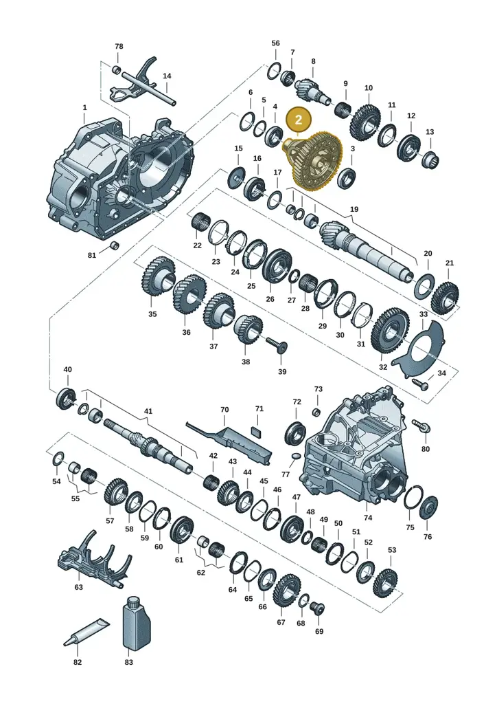 0C9409021AM — SEAT Leon style (2019-) diagram 5h0311150, position 2