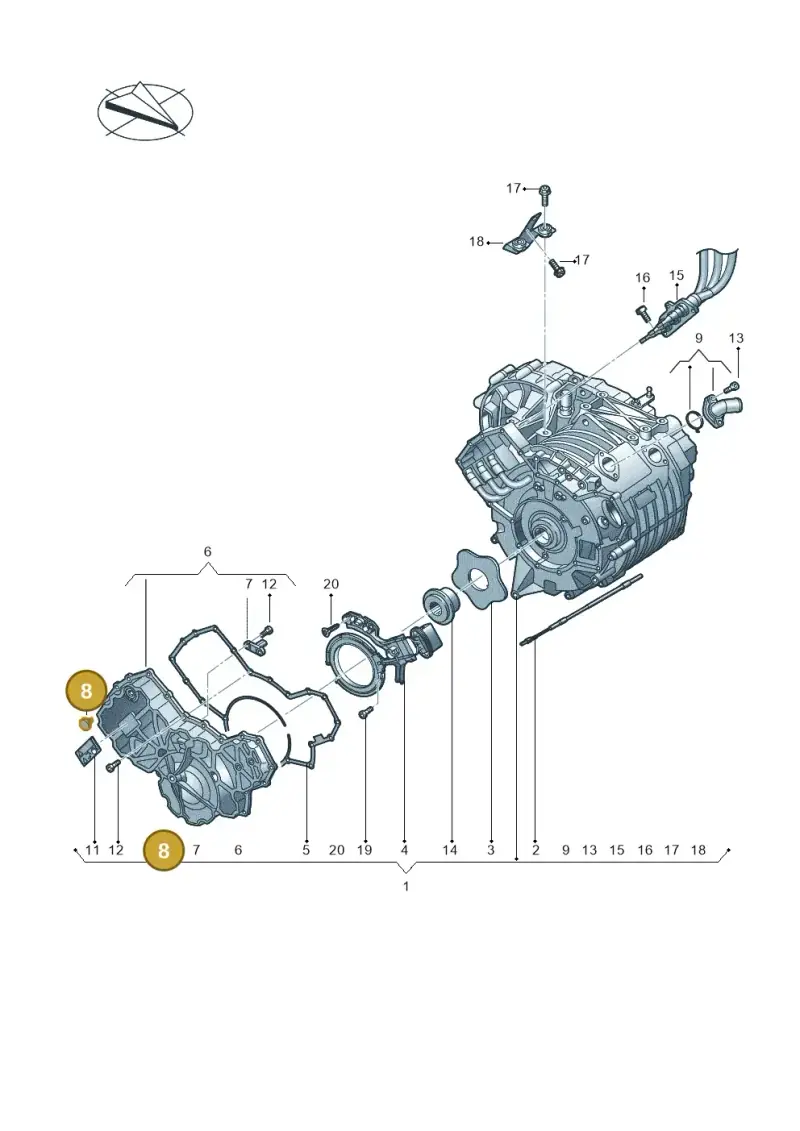 0EA122444 — SEAT Mii electric (2020-2021) diagram 774901002, position 8