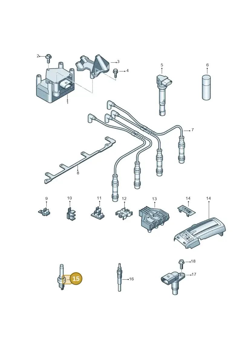101000041AC — SEAT Altea XL Reference (2013-2013) diagram 694905000, position 15