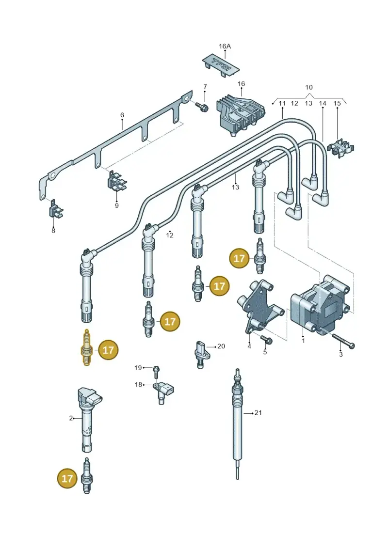 101905617C — SEAT Ibiza Reference (2012-2012) diagram 646905000, position 17