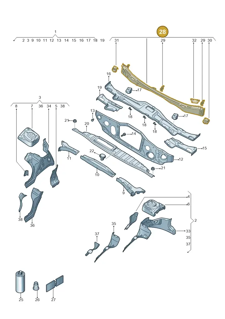 10A802483 — SEAT EBoost CUPRA (2021-) diagram 10a803005, position 28