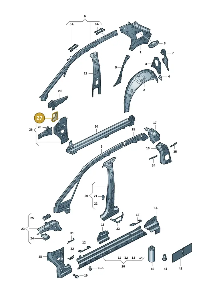 10A802552 — SEAT EBoost CUPRA (2021-) diagram 10s809000, position 27