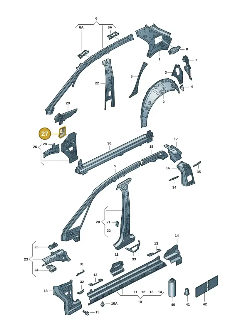 10A802552 — SEAT EBoost CUPRA (2021-) diagram 10s809000, position 27