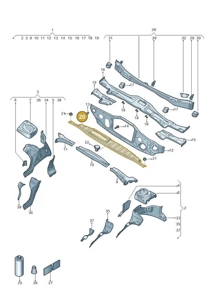 10A806239C — SEAT EBoost CUPRA (2021-) diagram 10a803005, position 20