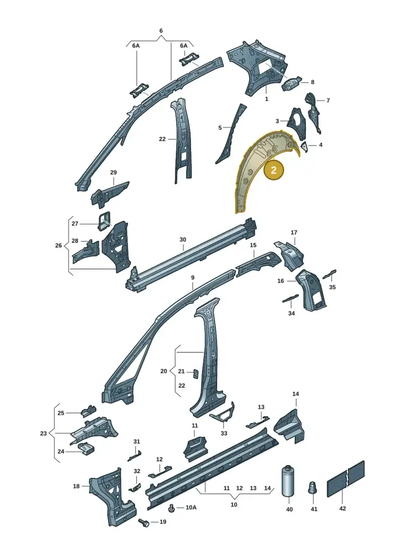 10A809412 — SEAT EBoost CUPRA (2021-) diagram 10s809000, position 2