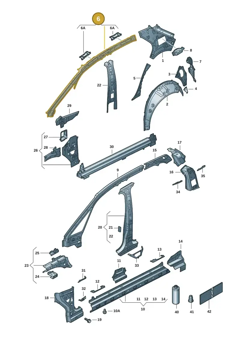 10A809421B — SEAT EBoost CUPRA (2021-) diagram 10s809000, position 6