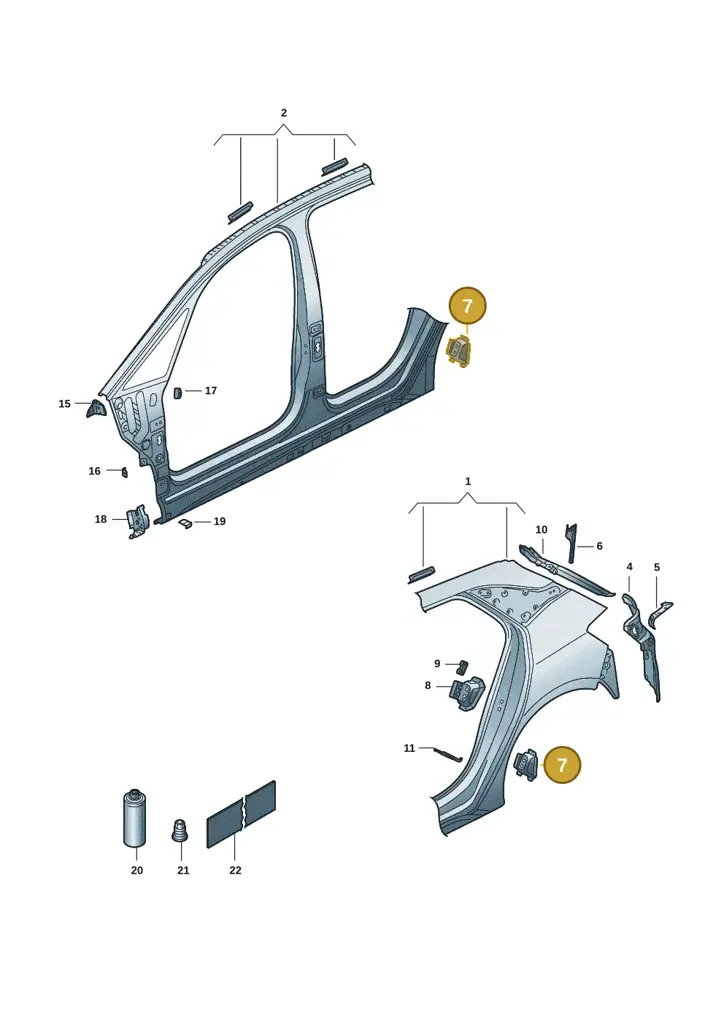 10A809459 — SEAT EBoost CUPRA (2021-) diagram 10s809040, position 7