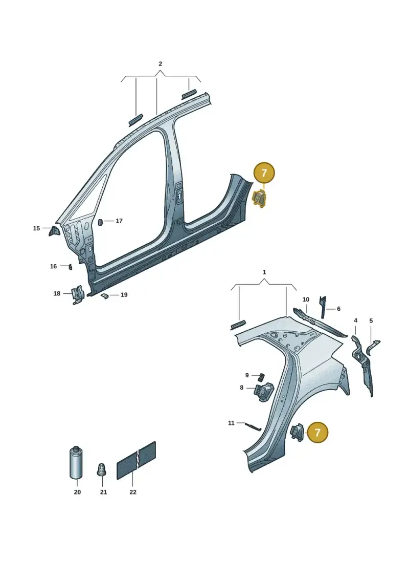10A809459 — SEAT EBoost CUPRA (2021-) diagram 10s809040, position 7