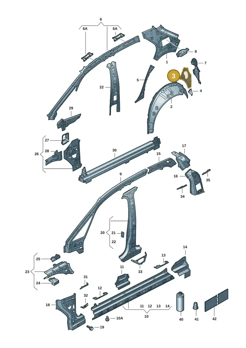 10A809678 — SEAT EBoost CUPRA (2021-) diagram 10s809000, position 3